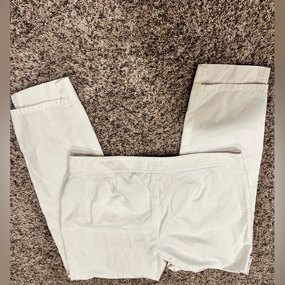 LAFAYETTE 148 NEW YORK MANHATTAN SLIM FLIT WHITE TROUSERS - Picture 3 of 3